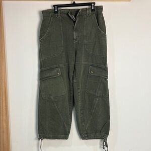 Free people Olive Cargo Pants